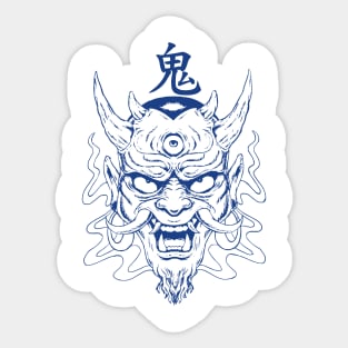 Japanese Tattoo Devil Oni Art Sticker